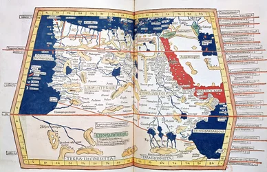 Mapa de África, lámina 18 de un atlas del mundo, 1486